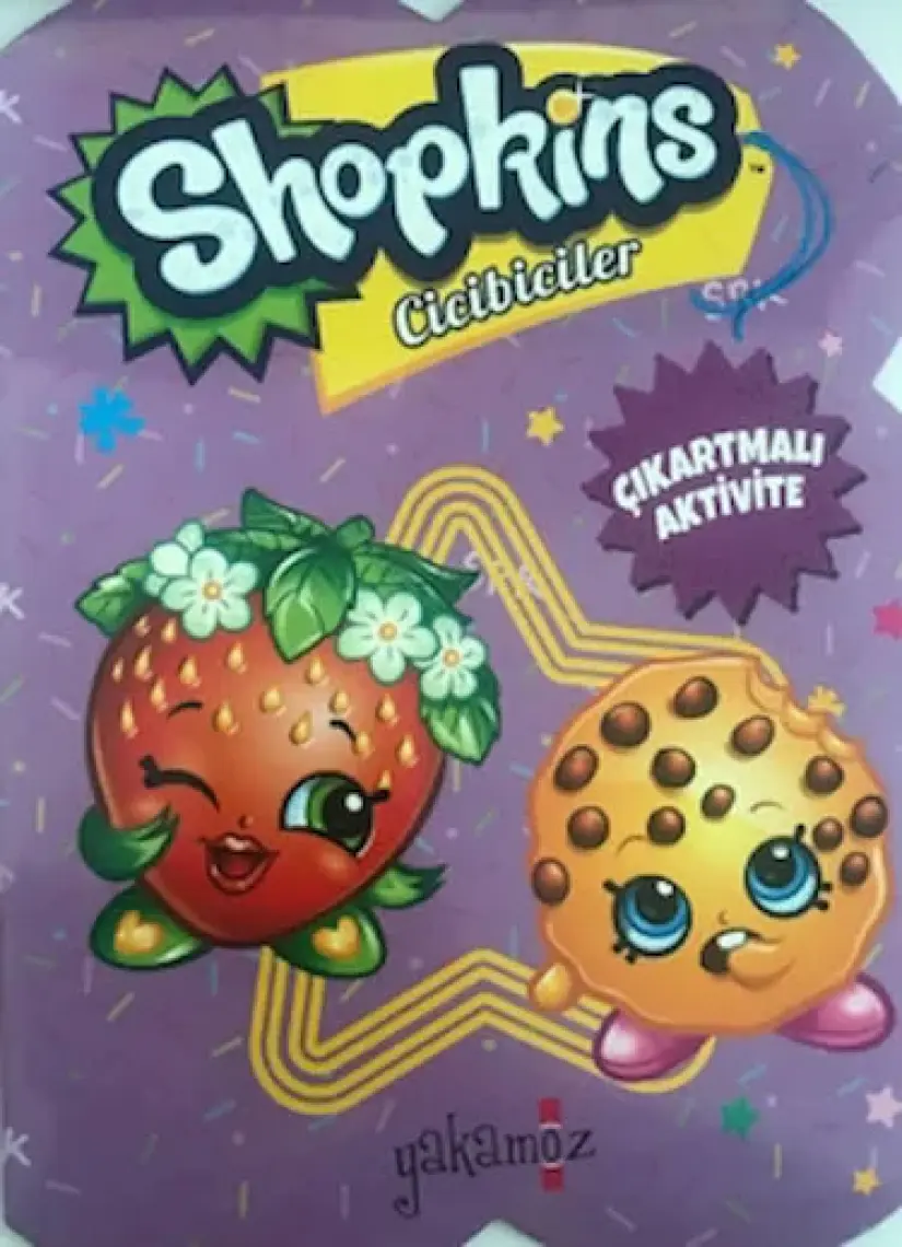 Shopkins Cicibebeler Çıkartmalı Aktivite Kitabı - Mor