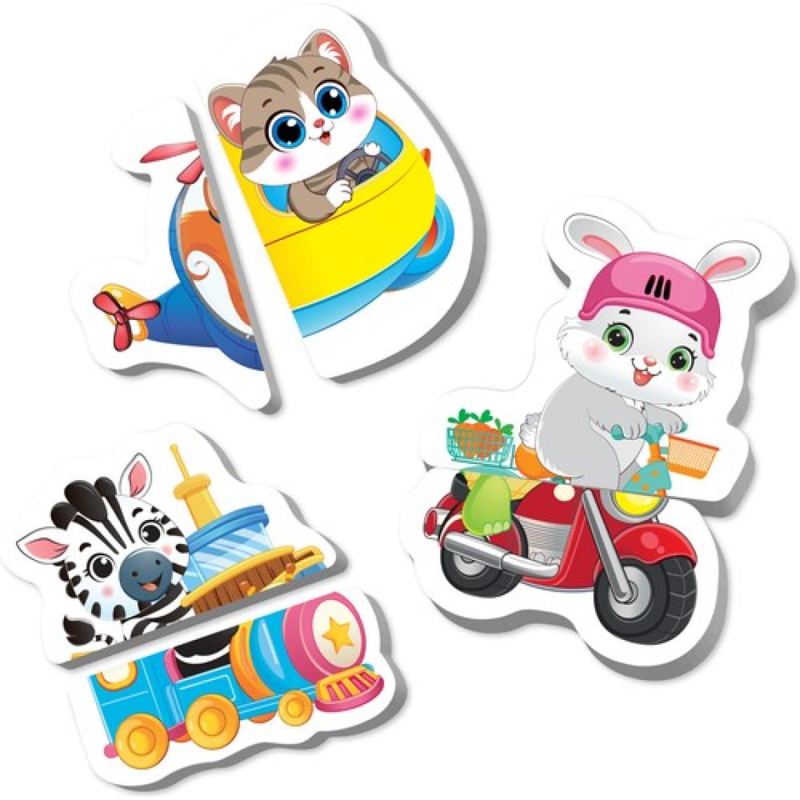 Eğlenceli ve Eğitici Taşıtlar Magnet Puzzle - 12-36 Ay Arası Çocuklar için İlk Kitap