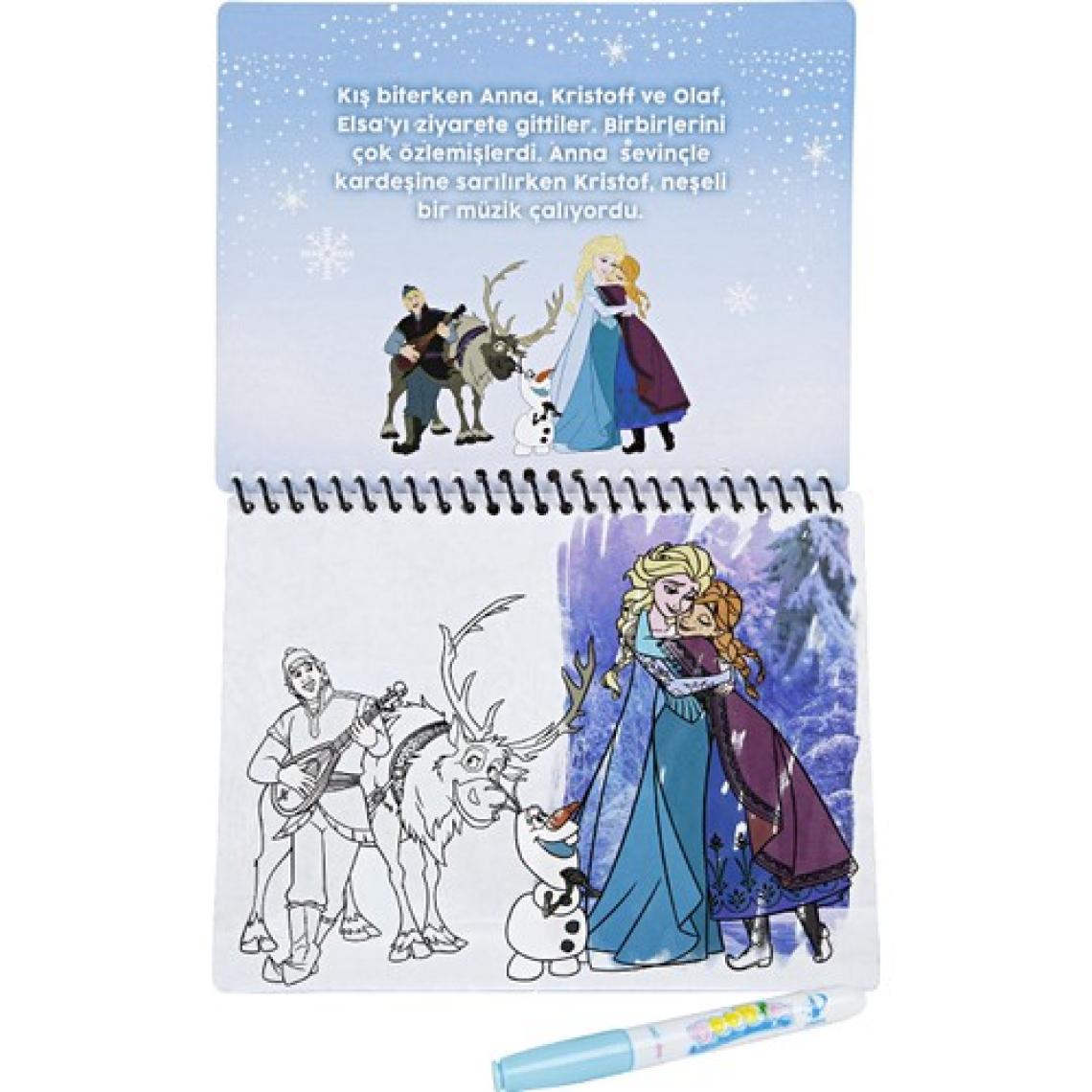 Magic Water Water Painting Sihirli Özel Sulu Kalem ile Boyama Kitabı Disney Frozen Karlar Ülkesi