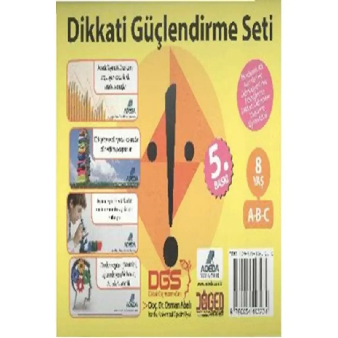 Adeda Yayıncılık Dikkati Güçlendirme Seti 2. Sınıf - 8 yaş - Osman Abalı
