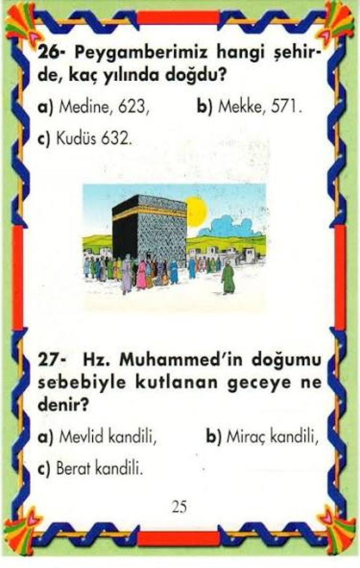 Bilgi Kartı 4- Peygamberimizin Hayatı