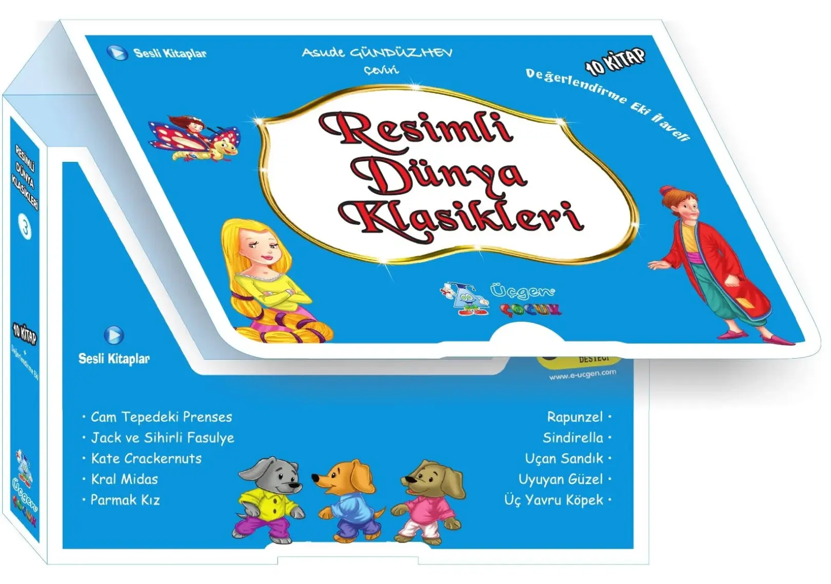 1. ve 2. Sınıf Hikaye Kitabı Seti Resimli Dünya Klasikleri 10 Kitap Mavi Seri