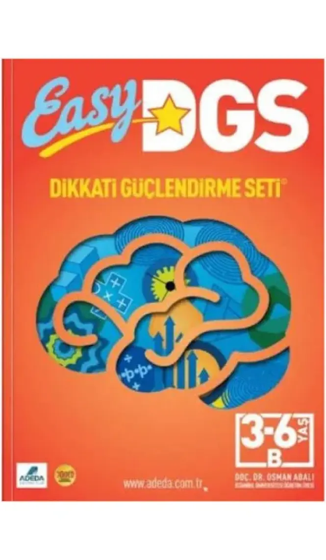 Adeda Yayıncılık Easy Dikkati Güçlendirme Seti 3-6 Yaş B Kitapçığı - Osman Abalı