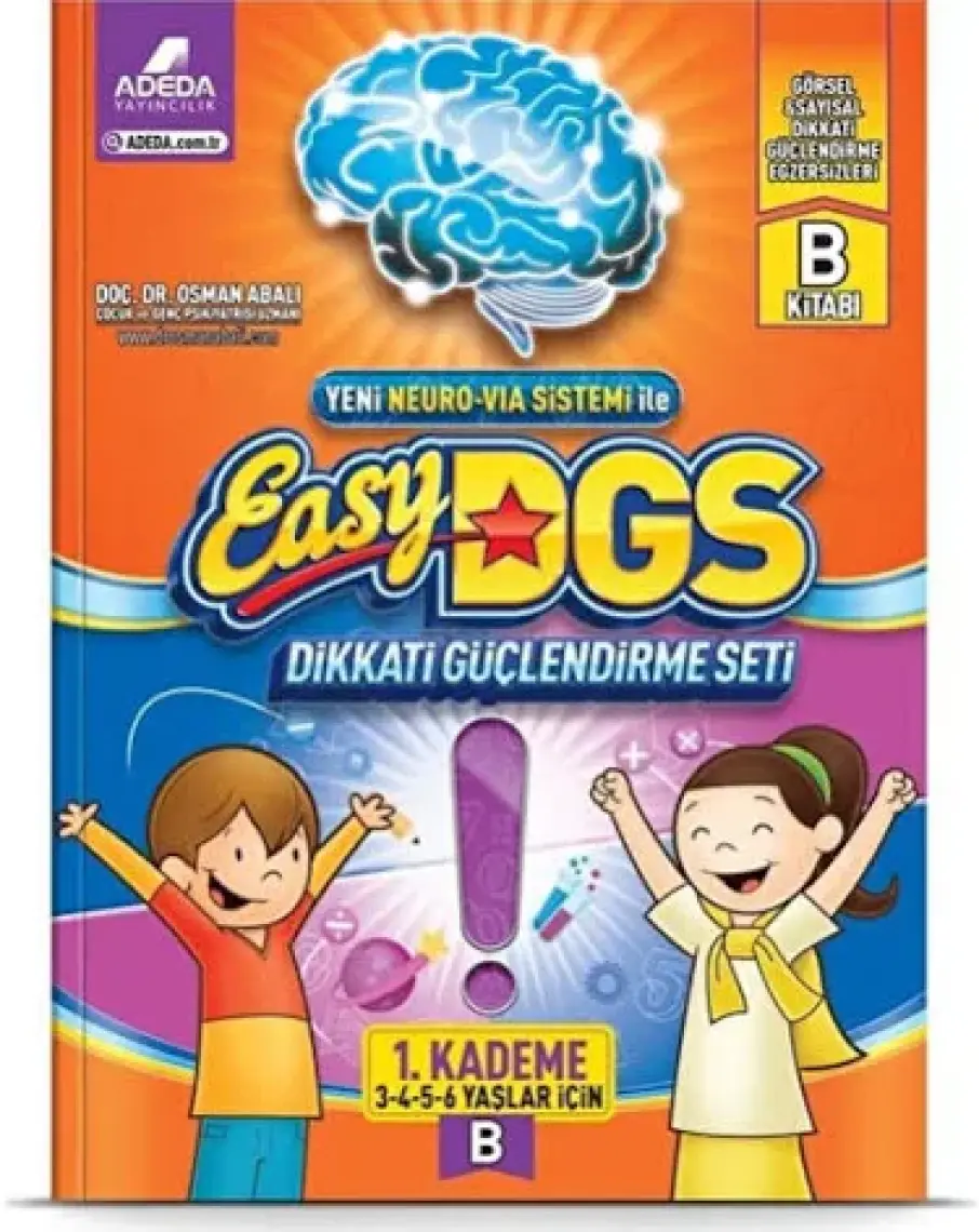 Adeda Yayıncılık Easy Dikkati Güçlendirme Seti 3-6 Yaş B Kitapçığı - Osman Abalı