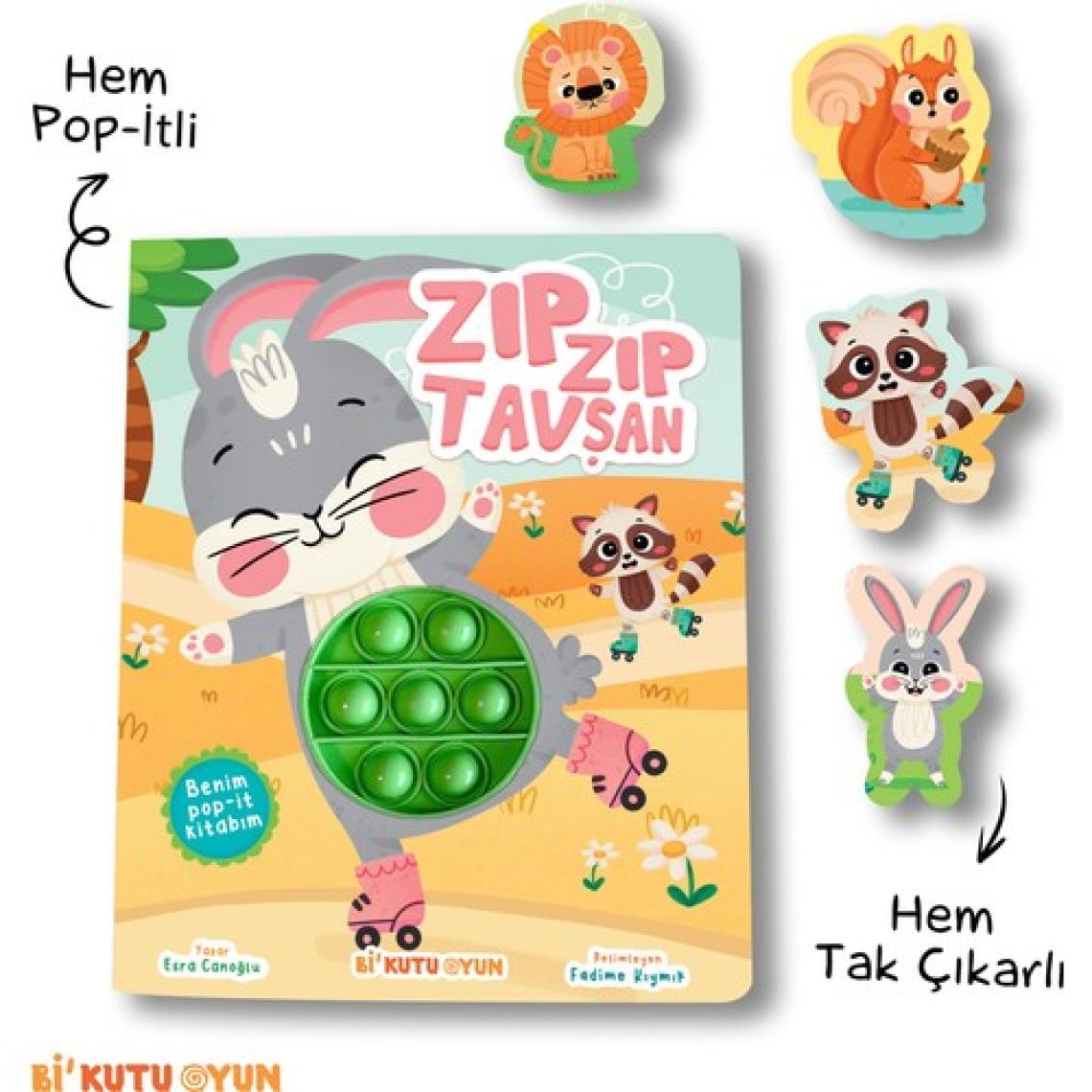 Benim Pop-it Kitabım - Zıp Zıp Tavşan (Tak-Çıkar) - Esra Canoğlu