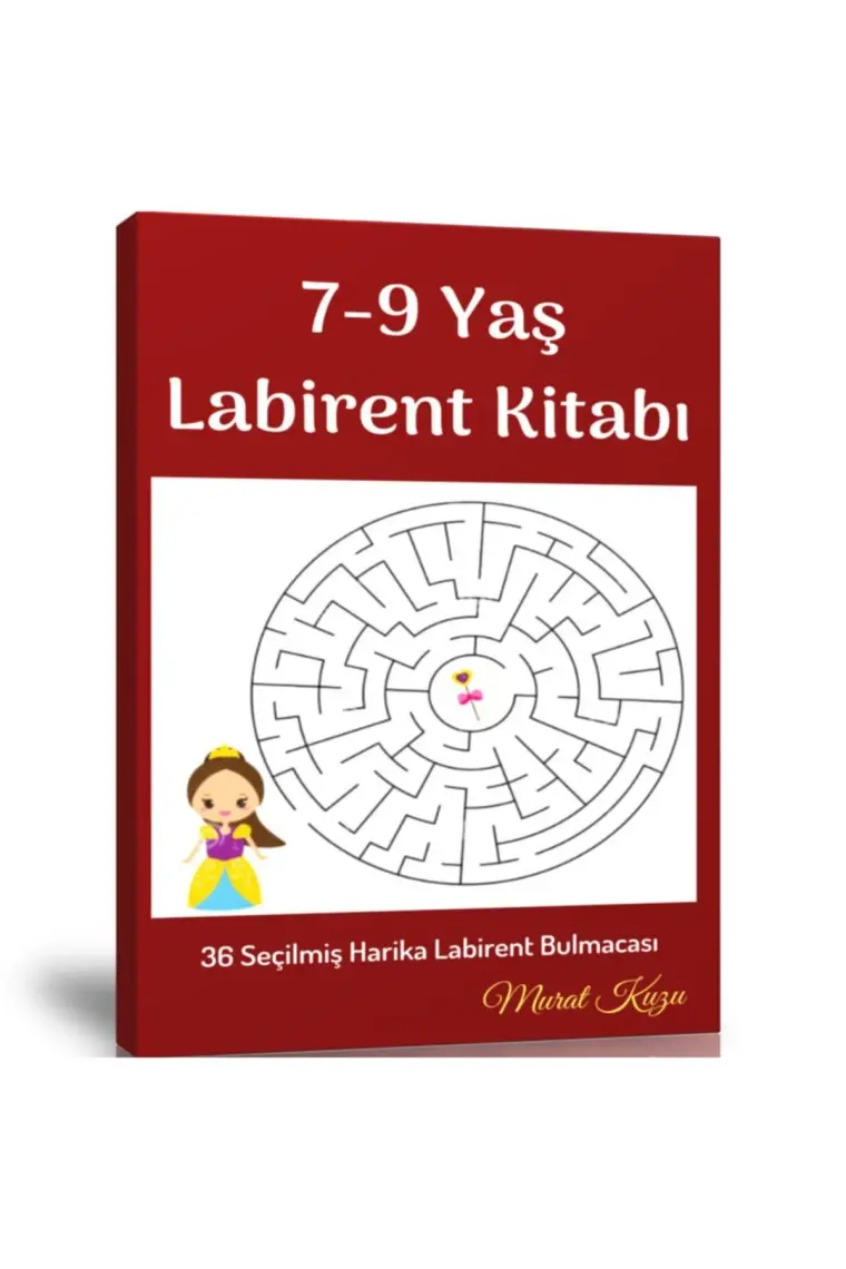 Enine Boyuna Eğitim 7-9 Yaş Için Labirent Bulmaca Kitabı