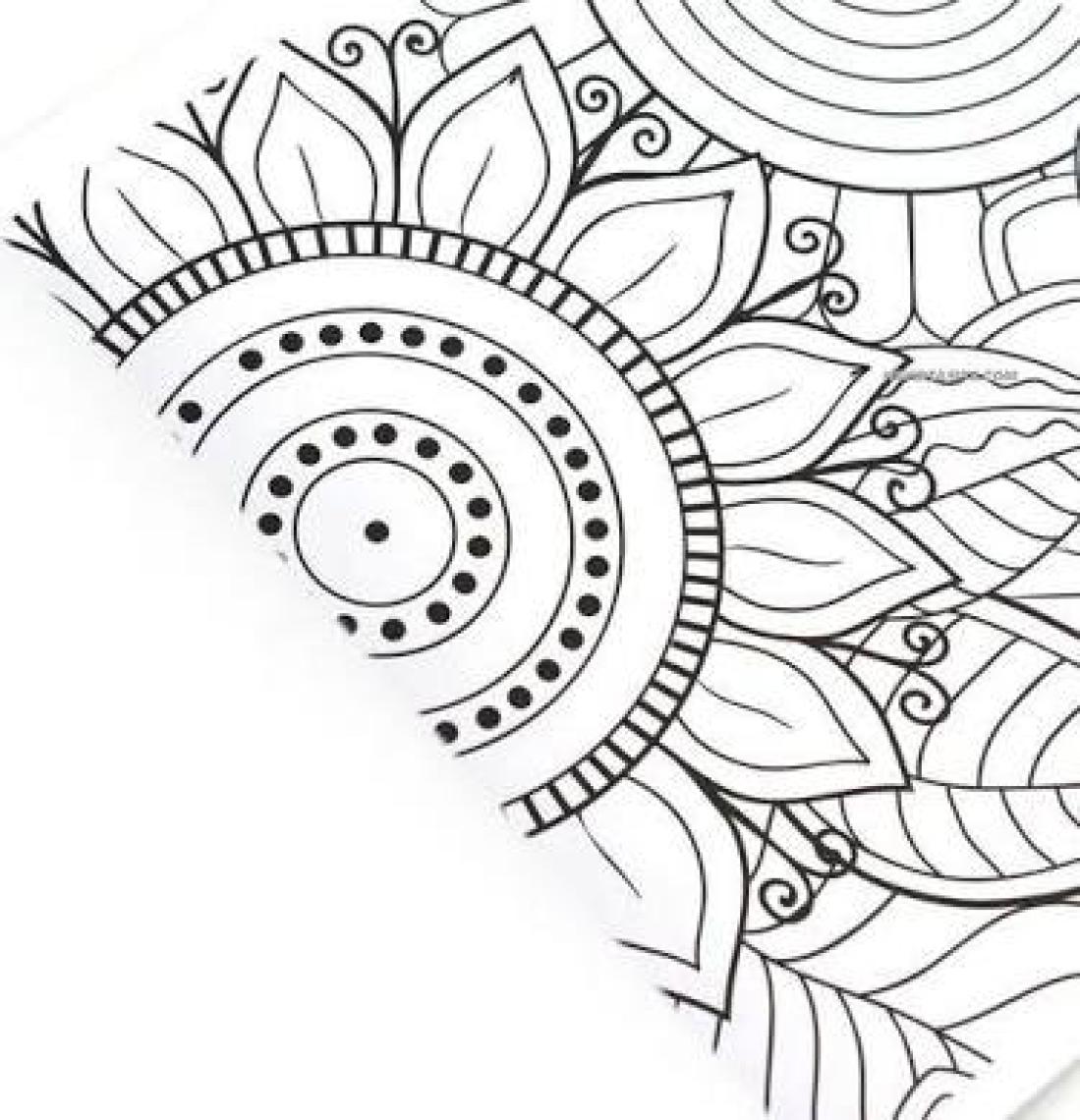 Çizgilerin Dünyası Mandala Çocuklar İçin Boyama Kitabı