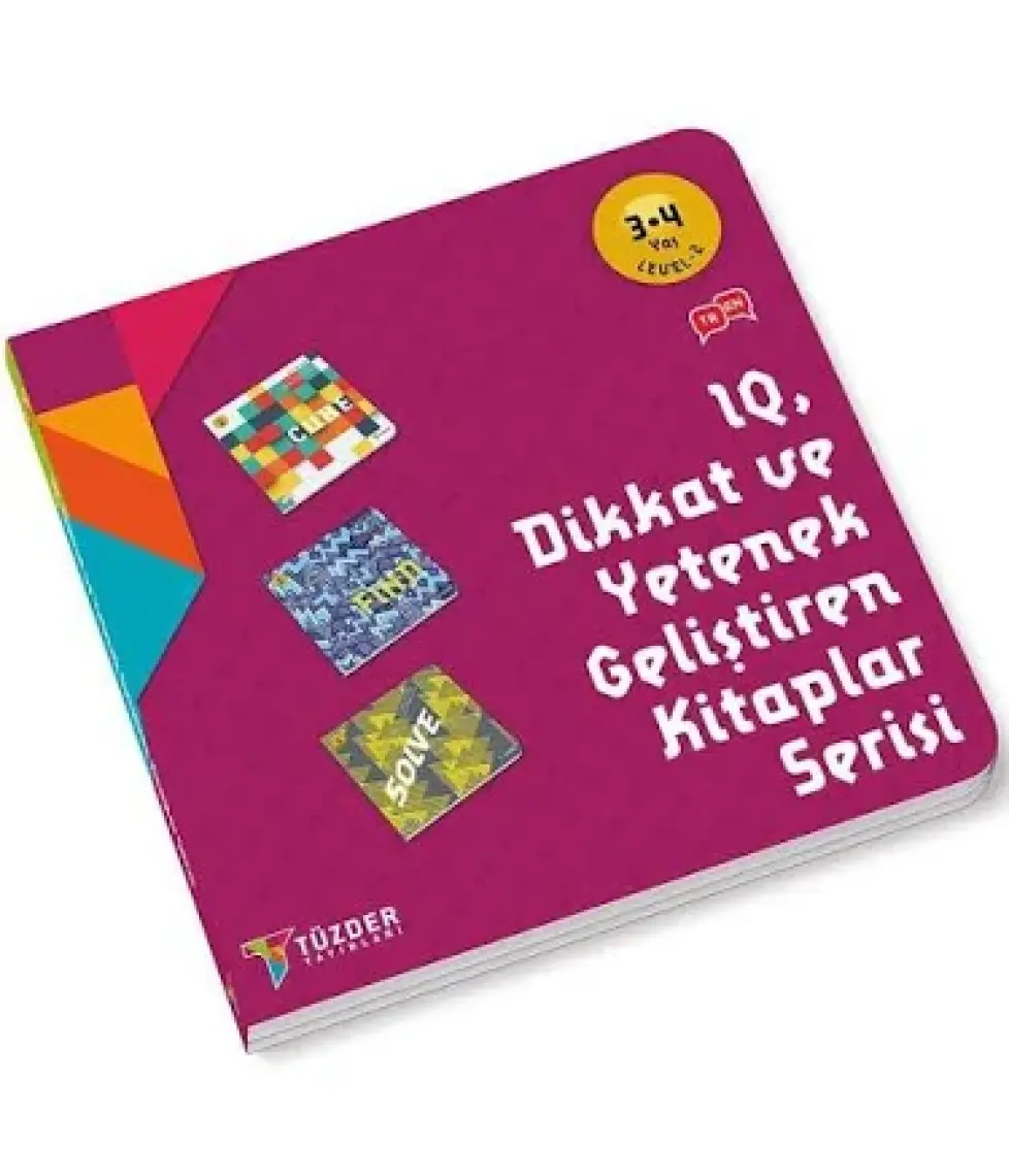 IQ Dikkat ve Yetenek Geliştiren Kitaplar Serisi 3-4 Yaş Level 1-2 (6 Kitap Takım)