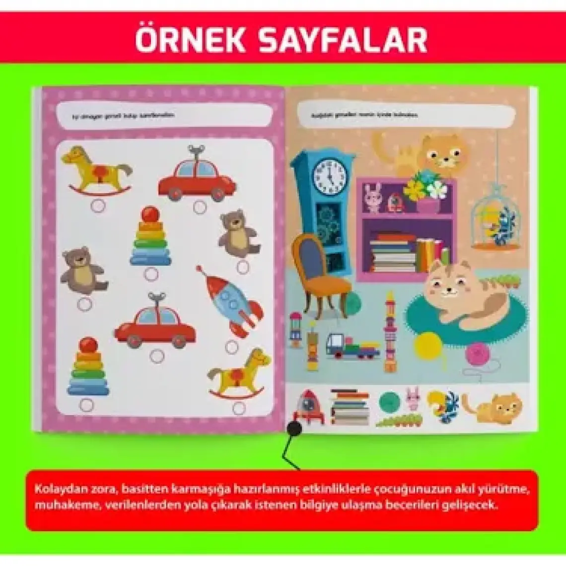 Yükselen Zeka 3 Yaş için Eğitici Etkinlik Kitapları Seti (Z10 Sistemi) - 3-5 Yaş Anonim Yazar