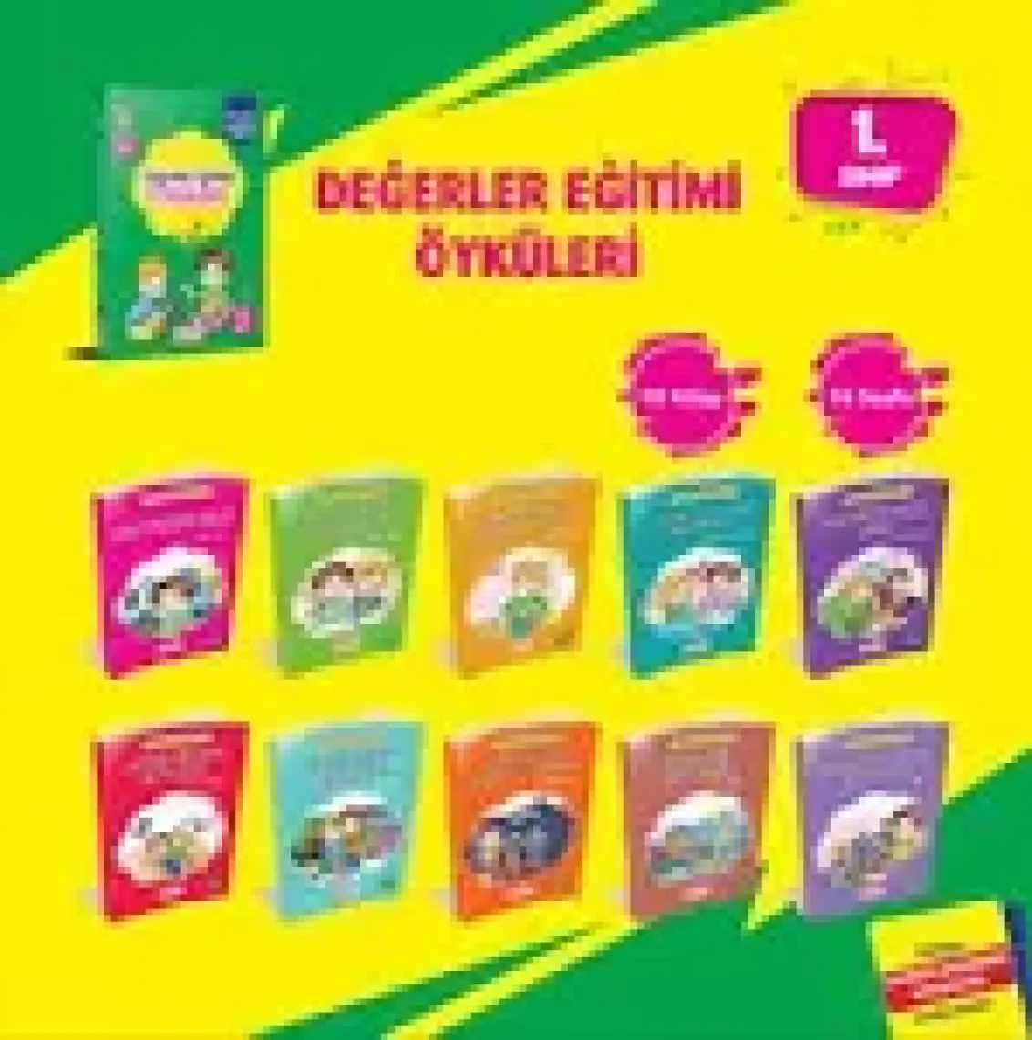 Değerler Eğitim Seti (10 Kitap + Değerlendirme Testi)