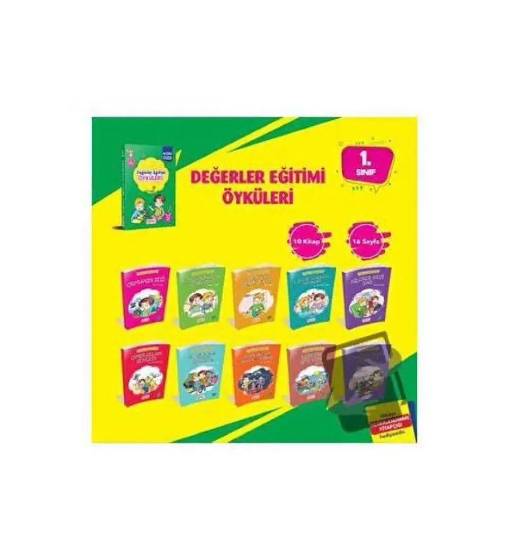 Değerler Eğitim Seti (10 Kitap + Değerlendirme Testi)
