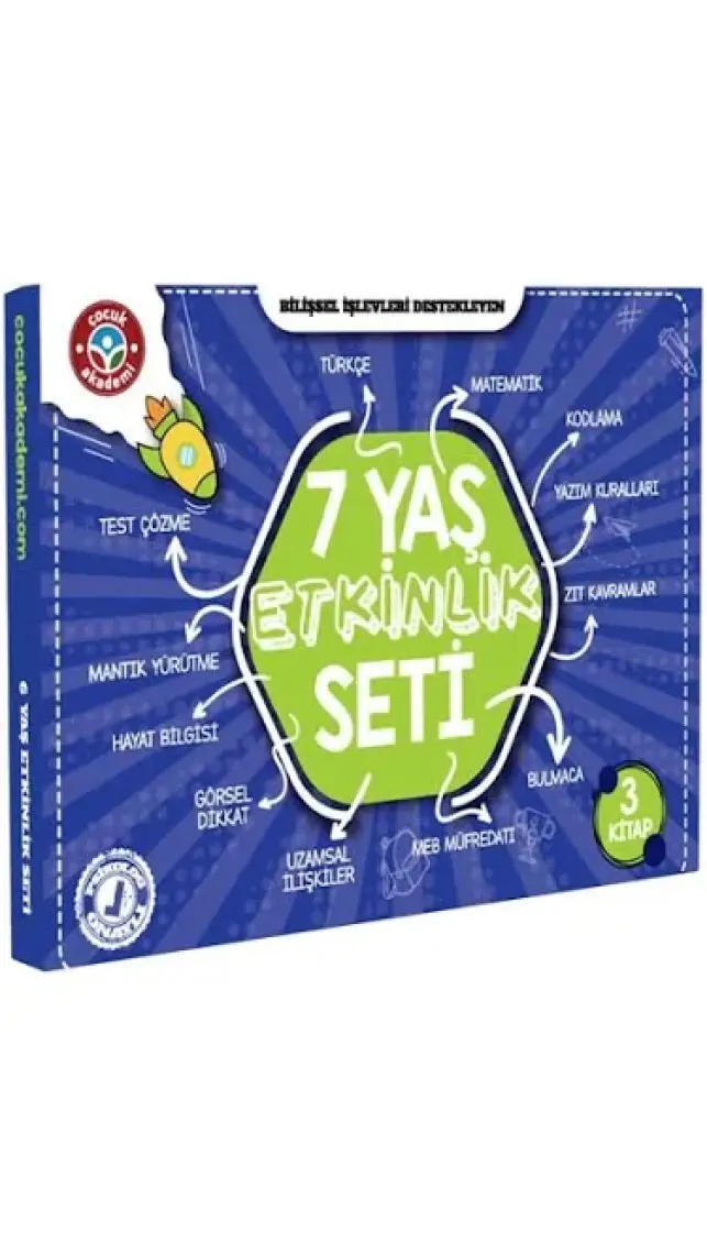 Çocuk Akademi Dikkat ve Zeka Geliştirme Etkinlik Seti - 6-8 Yaş Arası Çocuklar İçin Özlem Durhat