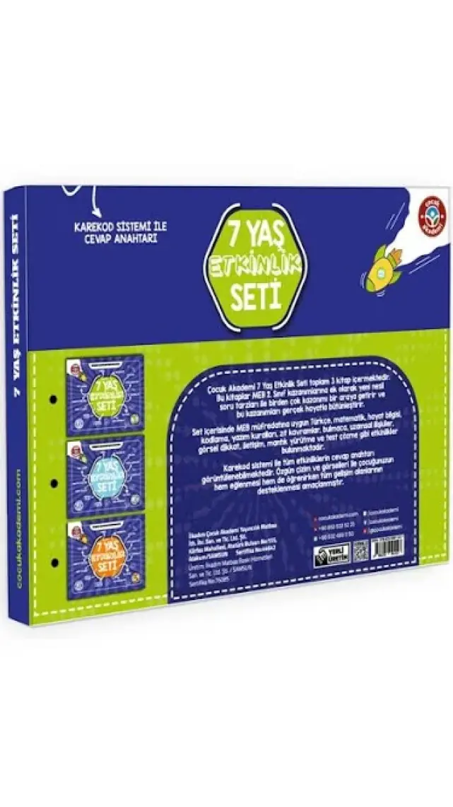Çocuk Akademi Dikkat ve Zeka Geliştirme Etkinlik Seti - 6-8 Yaş Arası Çocuklar İçin Özlem Durhat