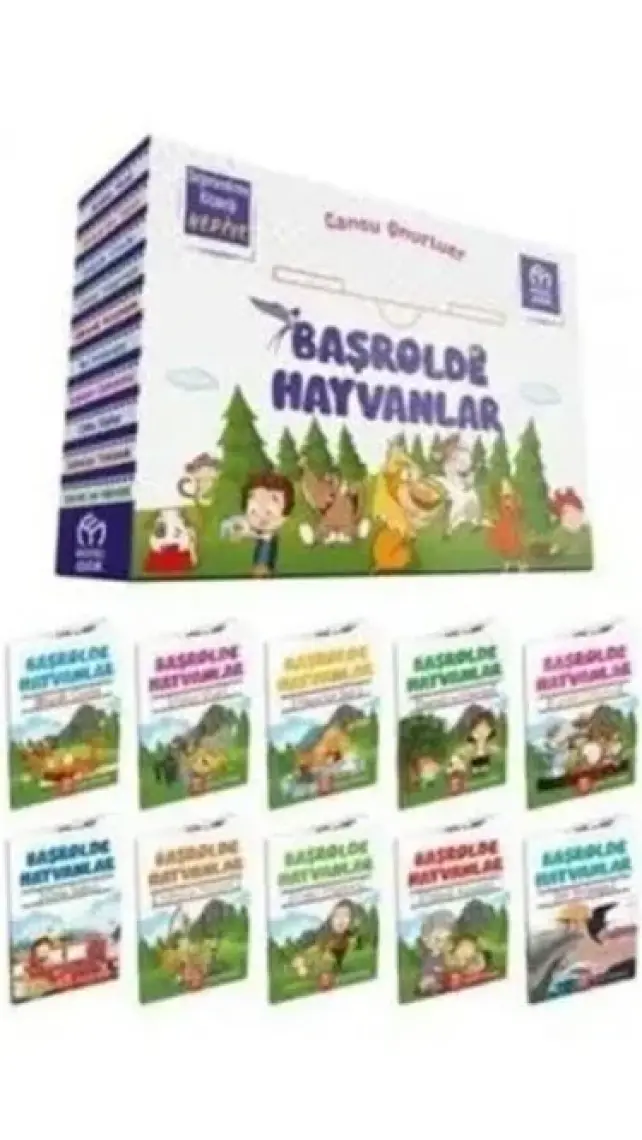 Başrolde Hayvanlar Hikaye Seti (10 Hikaye Kitabı + Değerlendirme Kitapçığı)