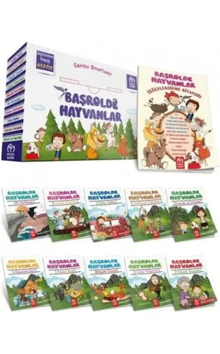 Başrolde Hayvanlar Hikaye Seti (10 Hikaye Kitabı + Değerlendirme Kitapçığı)