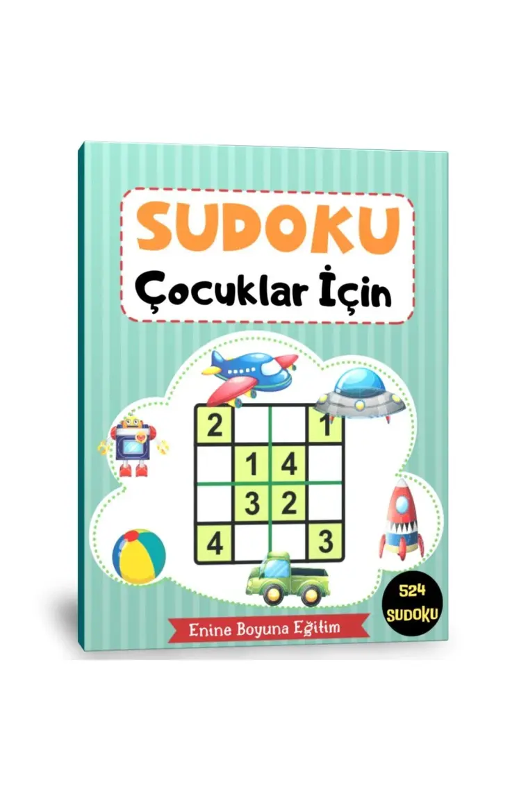 Çocuklar Için Sudoku (Rakamlı ve Şekilli) (Ciltli)