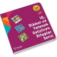 IQ Dikkat ve Yetenek Geliştiren Kitaplar Serisi 3-4 Yaş Level 2 (3 Kitap Takım)