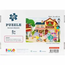 96 Parça Puzzle Sevimli Mahalle