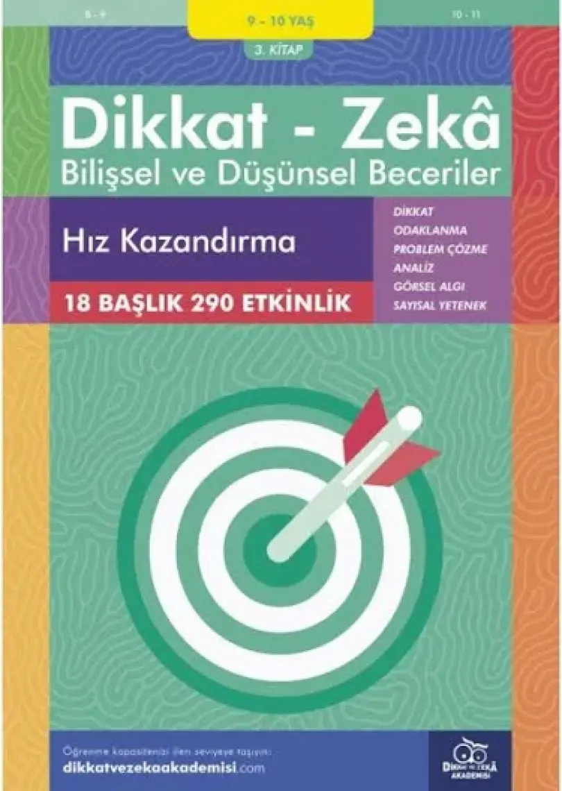 Hız Kazandırma (9 - 10 Yaş 3. Kitap, 290 Etkinlik) / Dikkat – Zekâ & Bilişsel ve Düşünsel Beceriler - Alison Primrose
