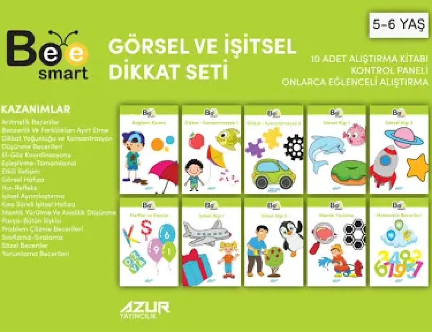 Bee Smart Görsel ve İşitsel Dikkat Seti 5-6 Yaş