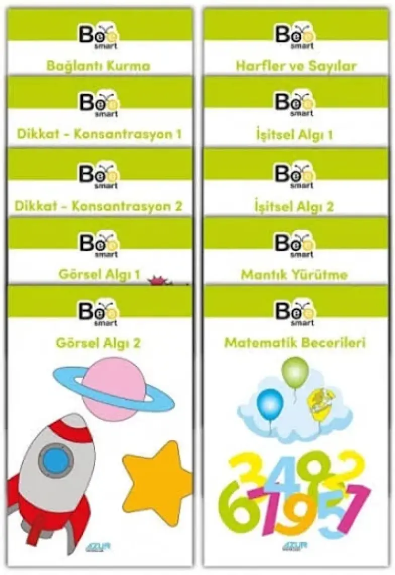 Bee Smart Görsel ve İşitsel Dikkat Seti 5-6 Yaş