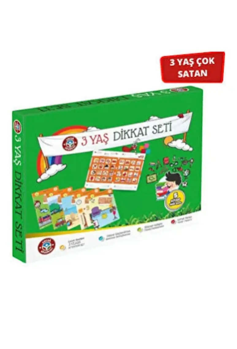 Çocuk Akademi  3 Yaş Dikkat Seti