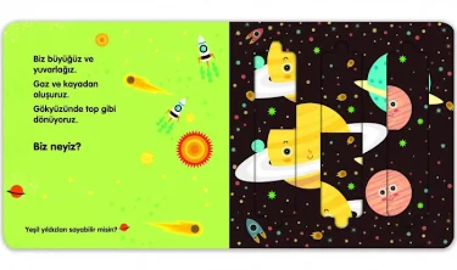 Uzaya Yolculuk (Hareketli Kitap & Kaydır Gör)