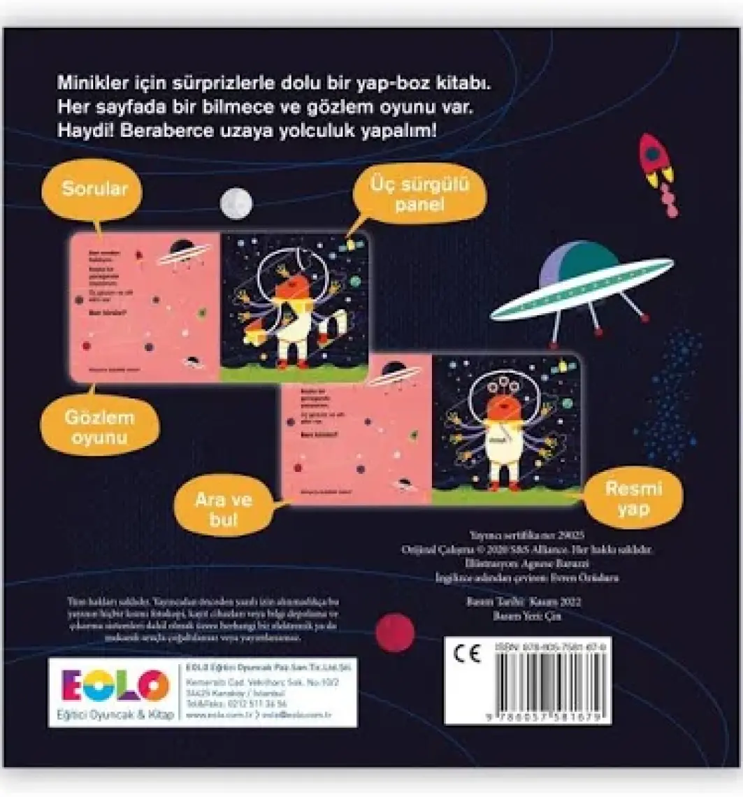 Uzaya Yolculuk (Hareketli Kitap & Kaydır Gör)
