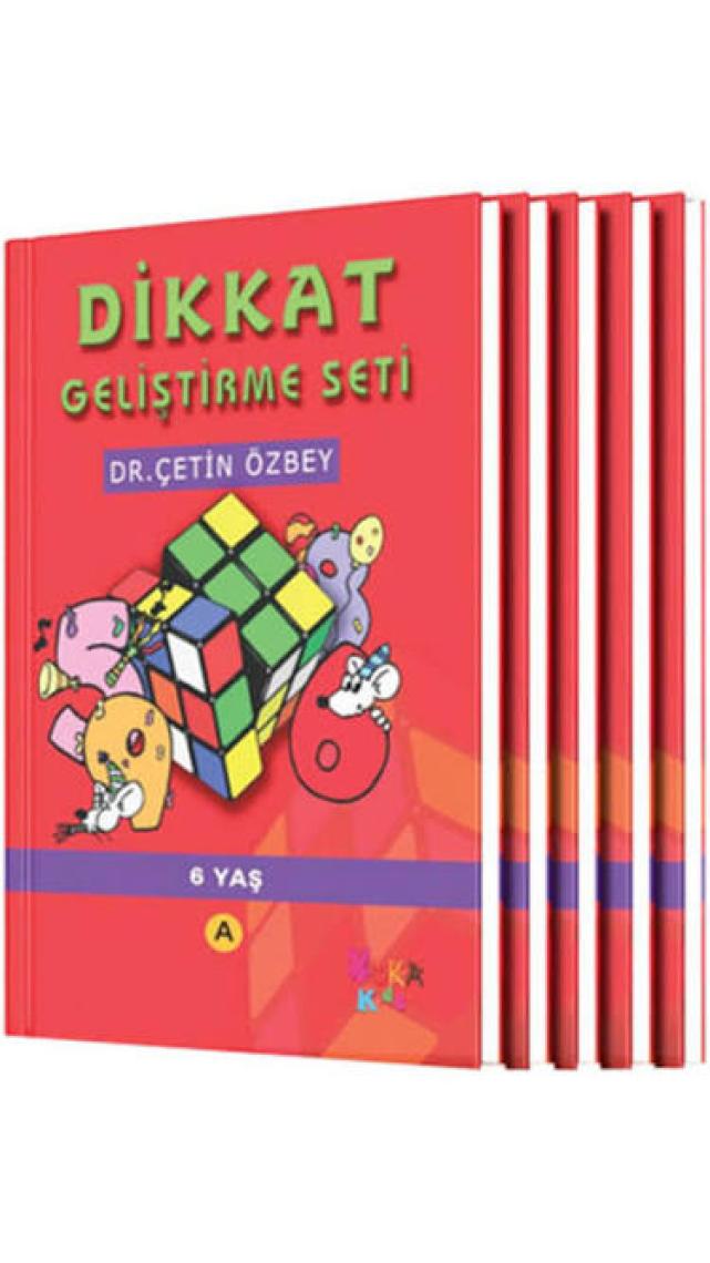 Dikkat Geliştirme Seti 6 Yaş ( 5 kitap) - Çetin Özbey