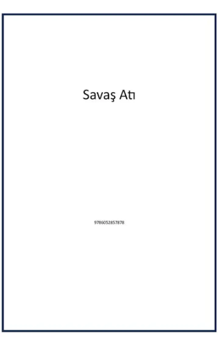 Savaş Atı - Michael Morpurgo