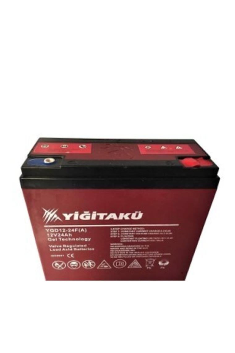 Yiğit Akü 12 V 24 Ah Jel Elektrikli Motosiklet Aküsü (Üretim Yılı: 2024)
