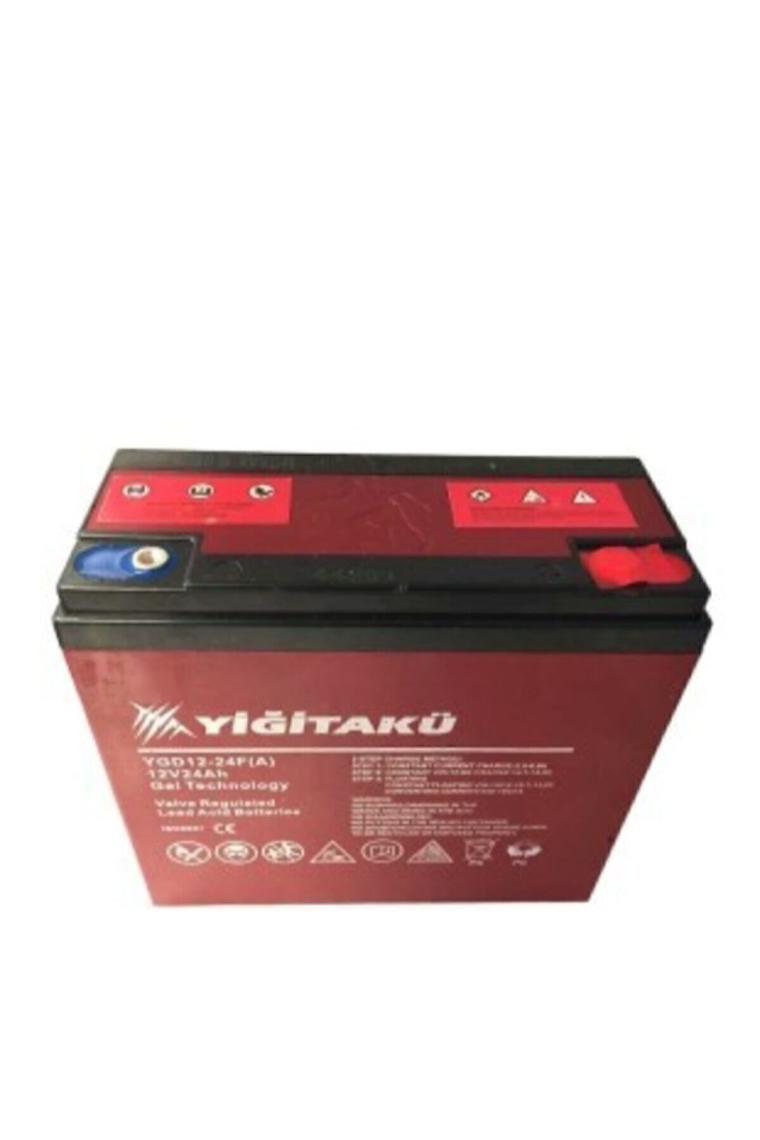 Yiğit Akü 12 V 24 Ah Jel Elektrikli Motosiklet Aküsü (Üretim Yılı: 2024)