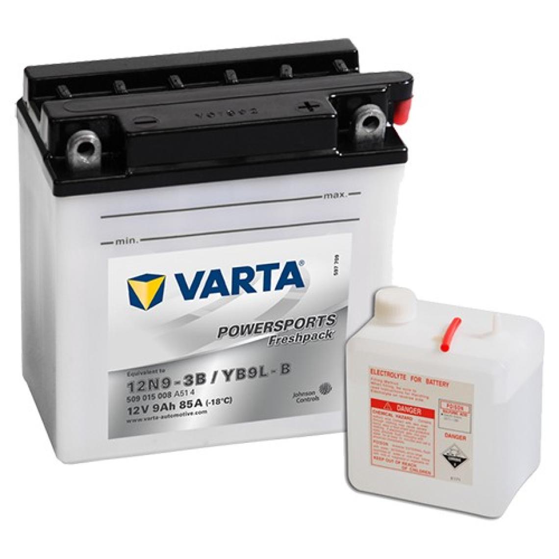 Varta Yb9L B  (12Nb9 3B) 12V 9Ah Motosiklet Aküsü