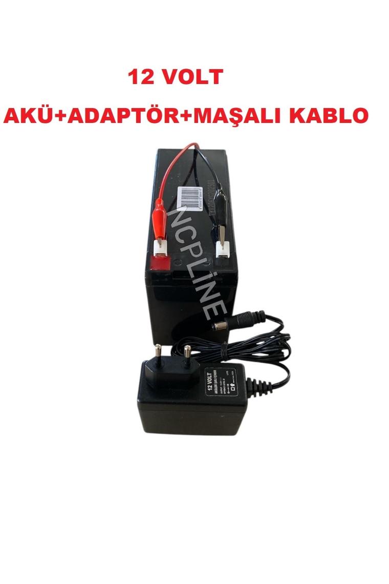 Ncp 12 Volt 7 Amper Pilsan ve Benzeri Akülü Araba Akü ve Şarj Seti