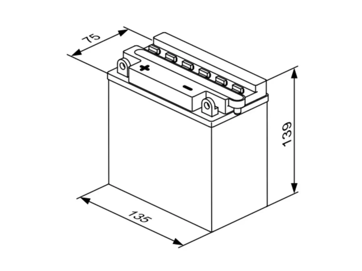 Bosch 9 Amper Motosiklet aküsü M4F25