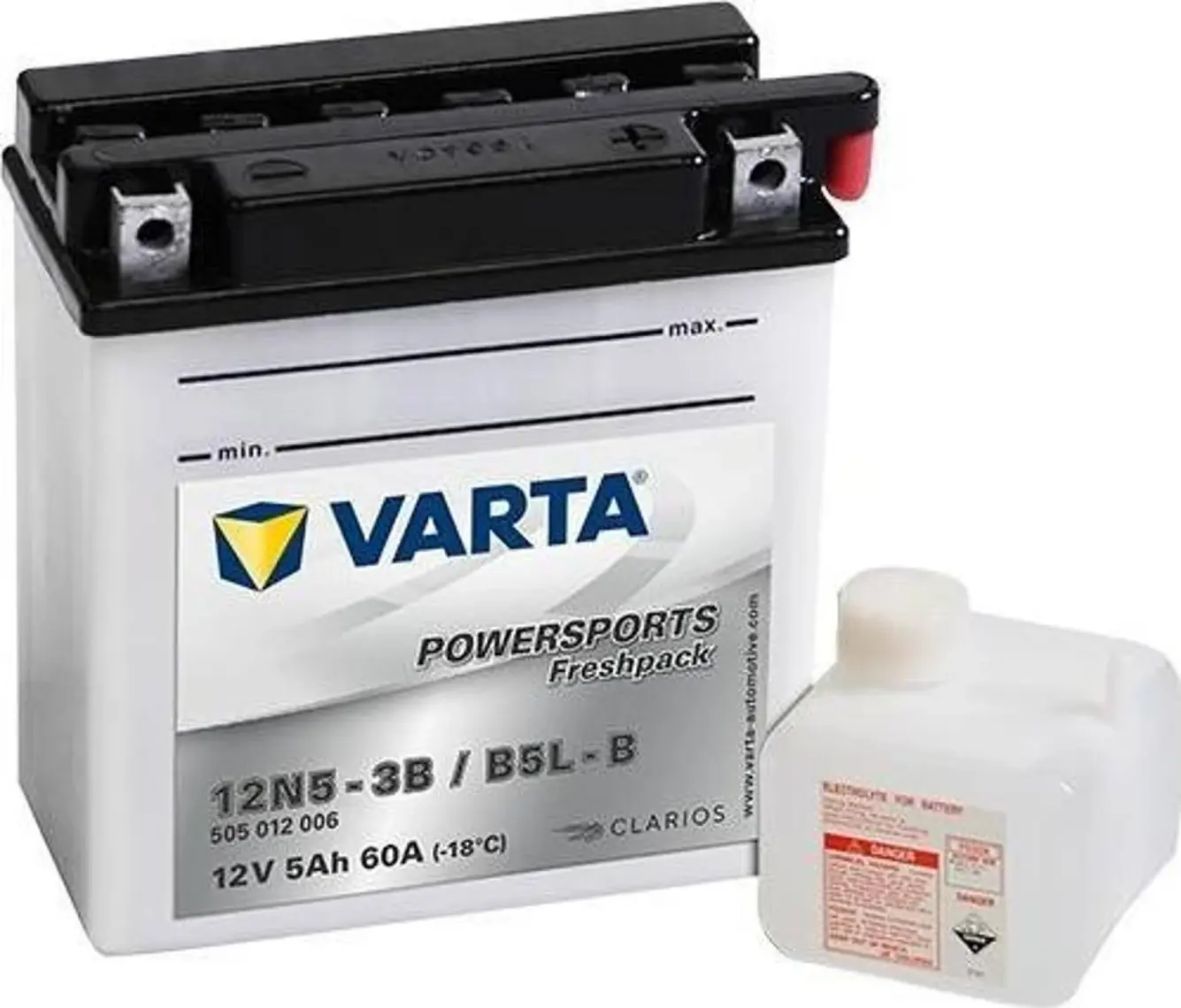 Varta Yb5L B  (12N5 3B) 12V 5Ah Motosiklet Aküsü
