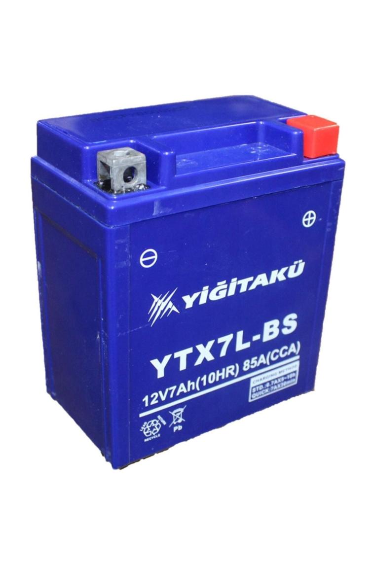 Yiğit 12 V 7 Ah Motosiklet Aküsü Ytx7a-bs(mf) U:150*g:86*y:94