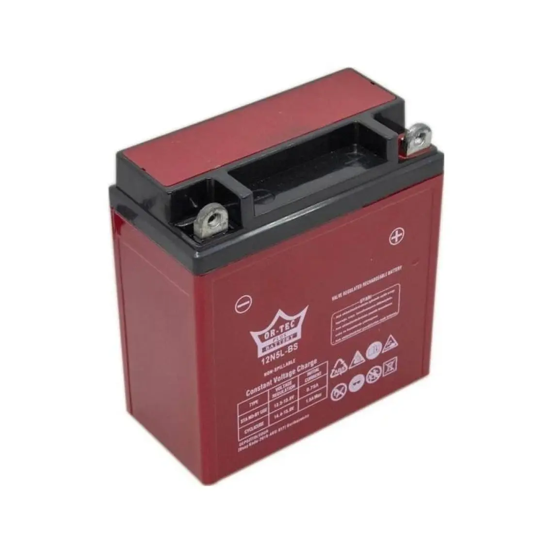 Or-Tec 12V 5 Ah 12N5L-BS Motosiklet Aküsü