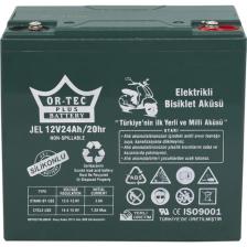 Ortec Jel Akü 12 V 24 Ah Elektrikli Motosiklet Aküsü (Üretim Yılı 2024)