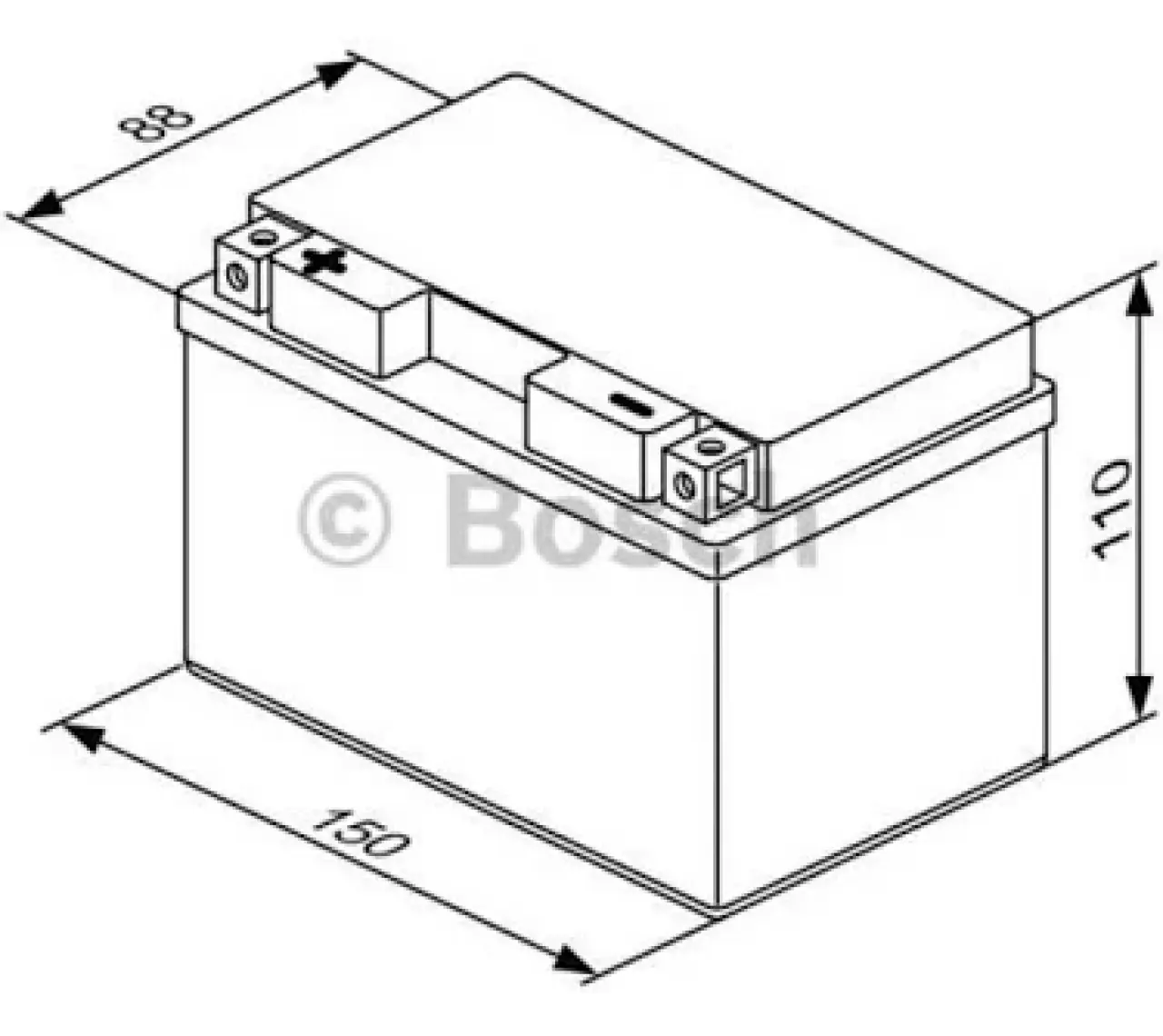 Bosch Motosiklet Aküsü M6 017 M6 YTZ14S-4YTZ14S-BS