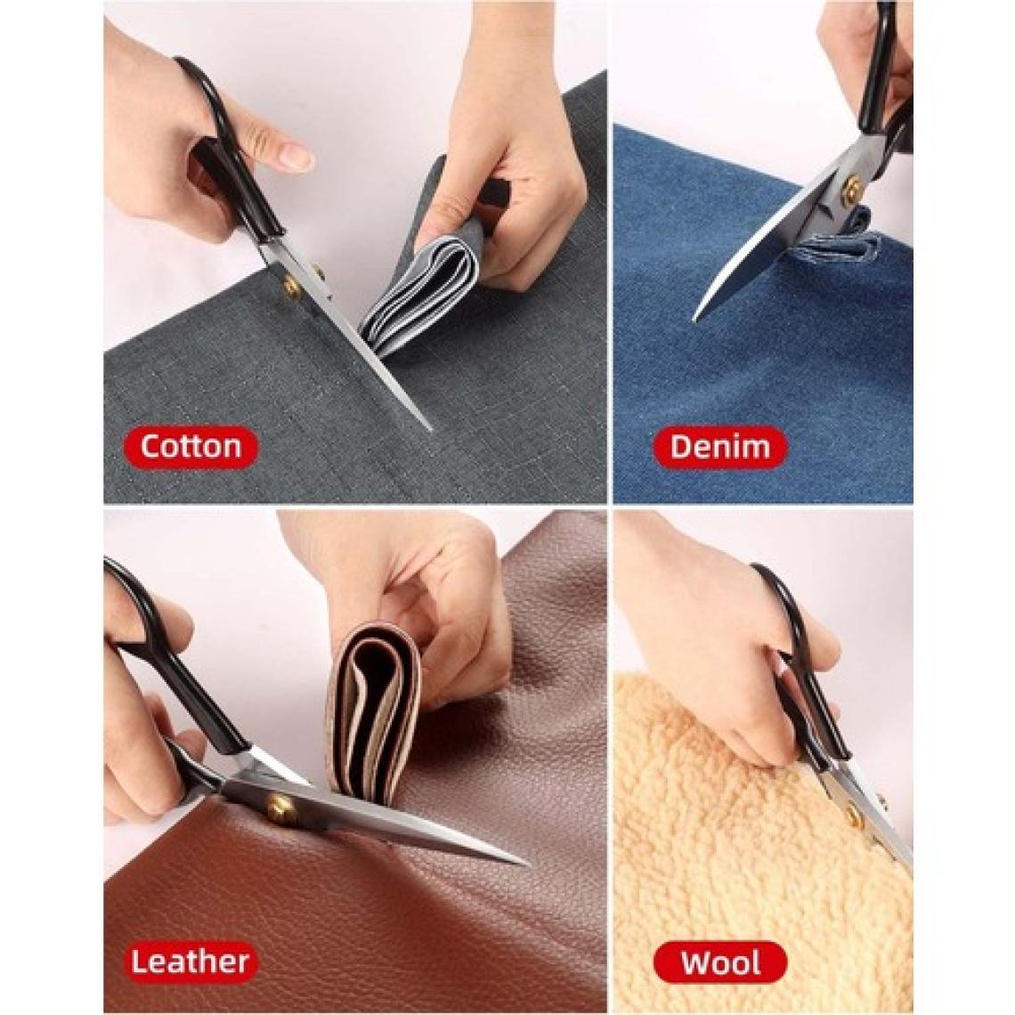 Hodbehod Çelik Profesyonel Terzi Kumaş Kesim Makası Set 9 No 23CM