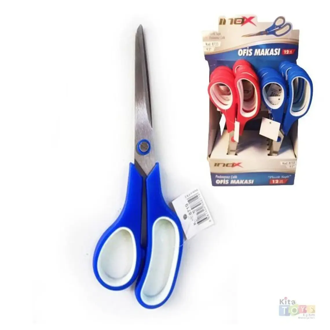 Inox Plastik Saplı Ofis Makası 9.5"