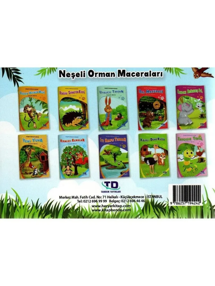 Tandem Yayınları Neşeli Orman Maceraları 1. ve 2. Sınıflar Için 10 Kitap