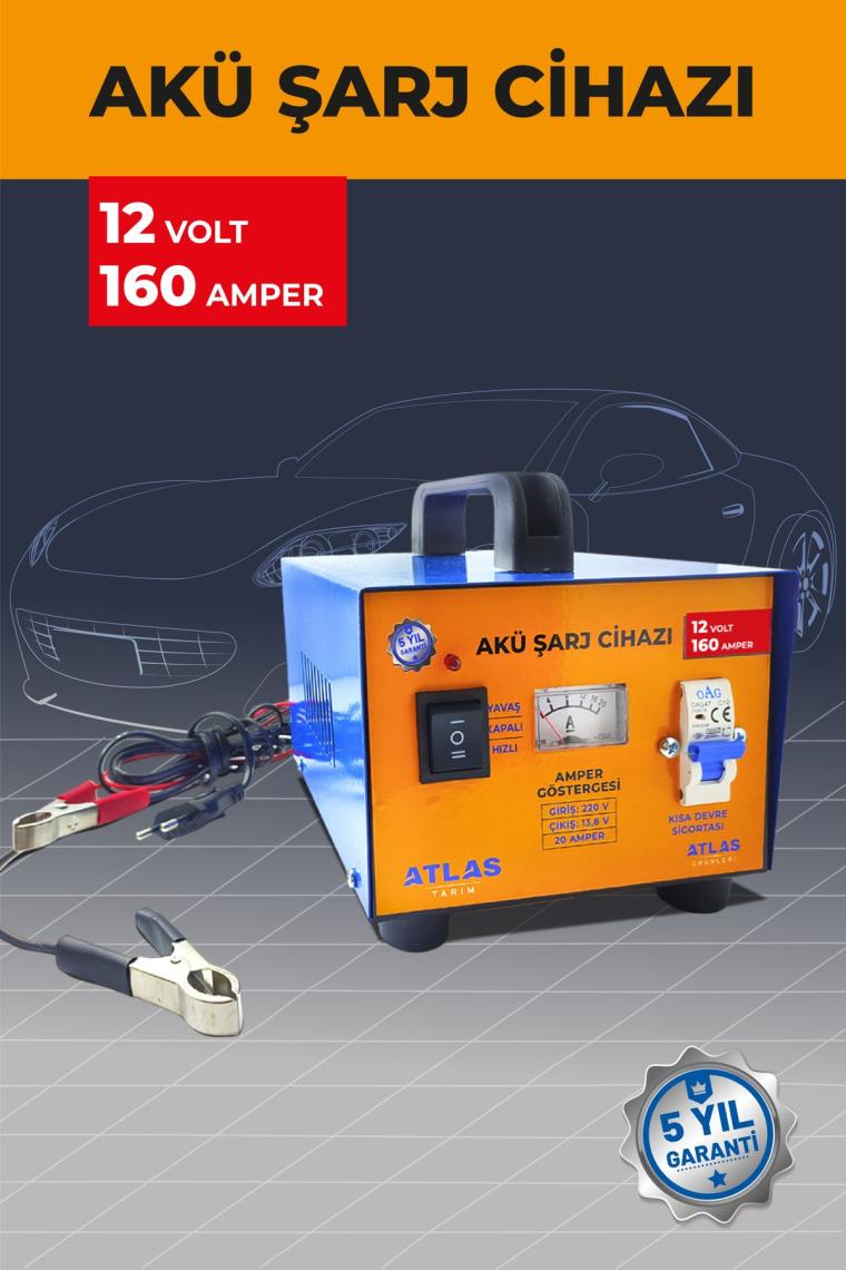Akü Şarj Cihazı 12 Volt 160 Amper 5 Yıl Garanti