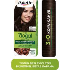 Palette Kalıcı Doğal Renkler 3-0 Koyu Kahve Saç Boyası Kakao Yağı & Yulaf Çekirdeği Özü ile