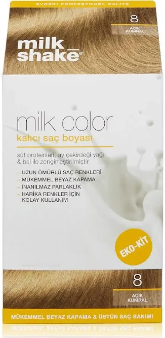 Color Eko Kit 8 Açık Kumral Saç Boyası -Köpüksüz