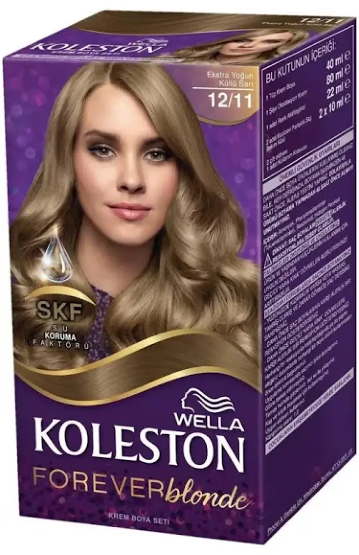 Wella Koleston Kit Saç Boyası 12/11 Yoğun Küllü Sarı