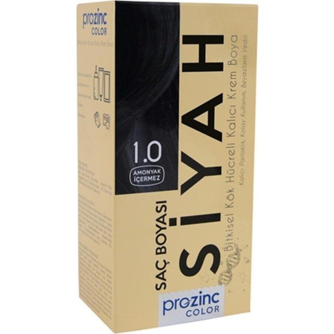 ProZinc Color Amonyaksız Bitkisel Kalıcı Saç Boyası 1.0 Siyah