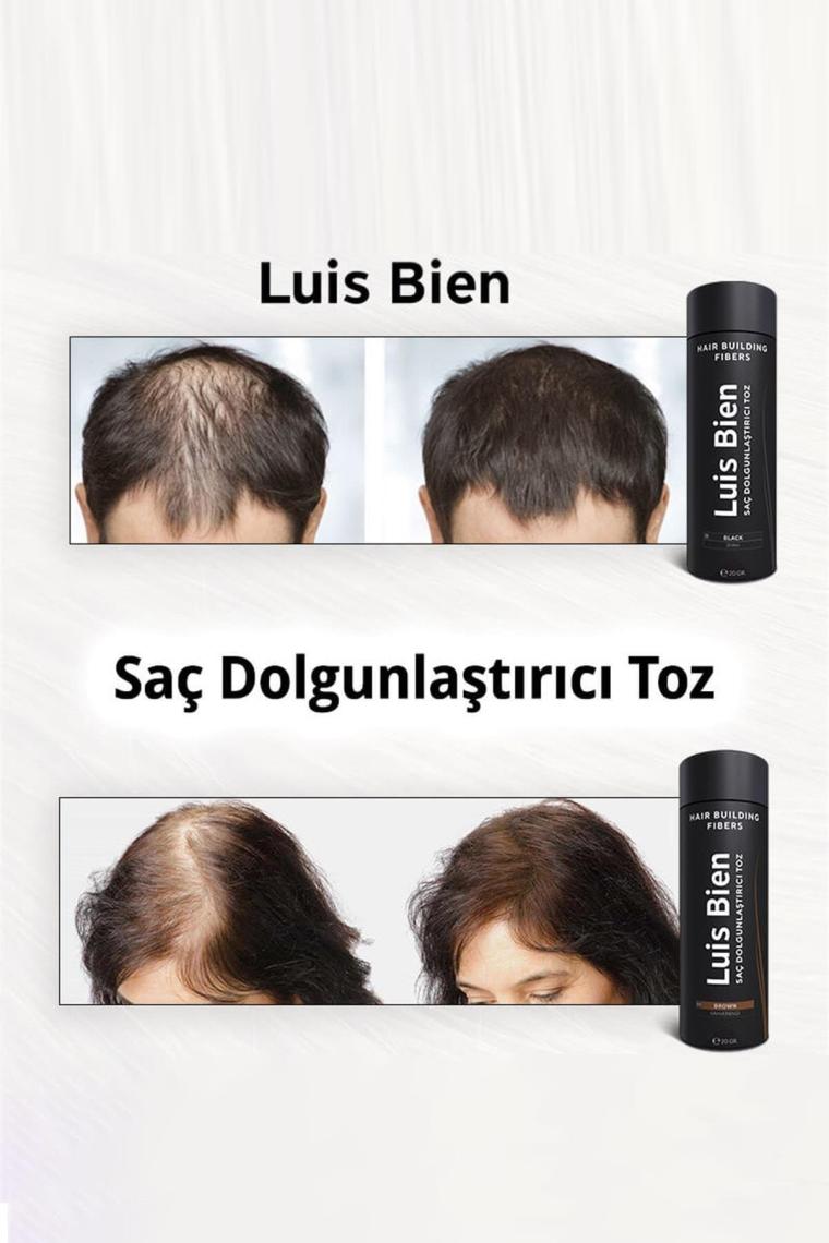 Luis Bien Saç Dolgunlaştırıcı Toz Fiber Koyu Kahverengi 20 gr