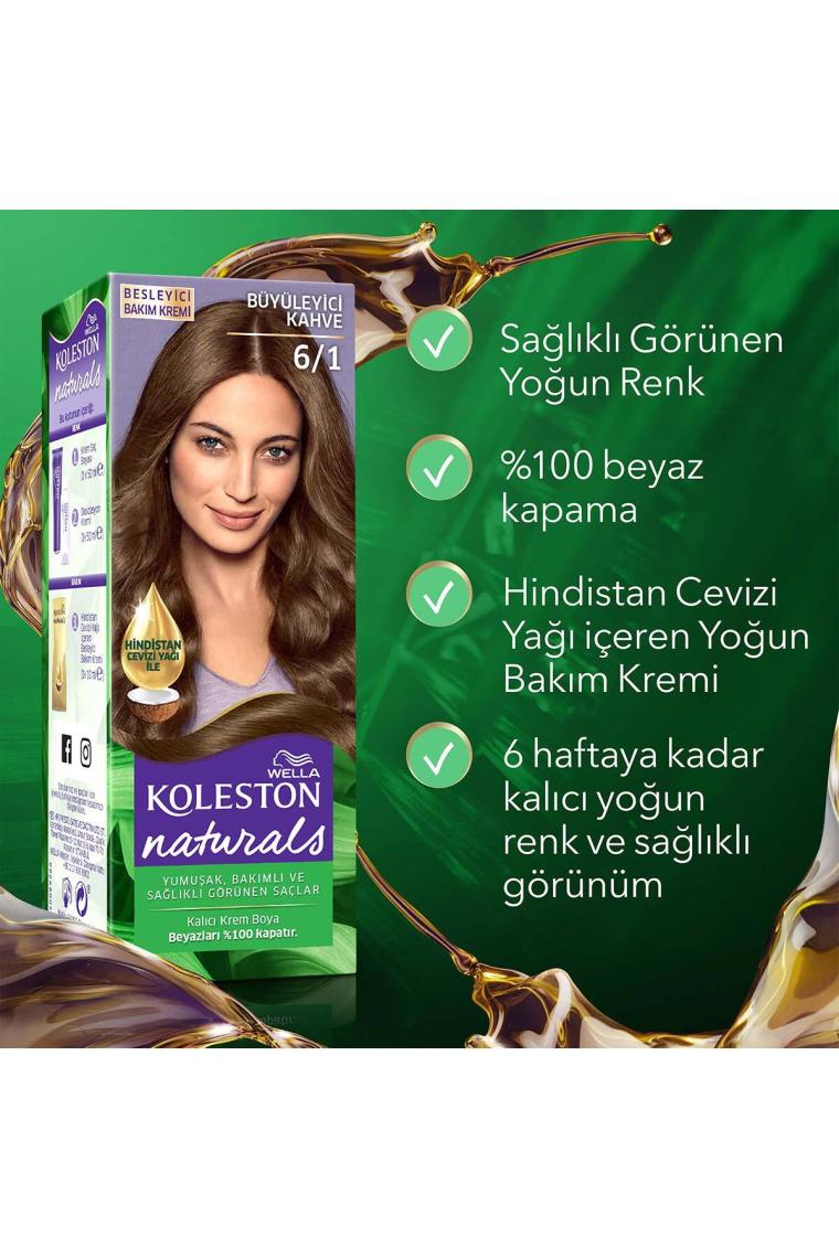 Wella Koleston Naturals 6/1 Büyüleyici Kahve Saç Boyası